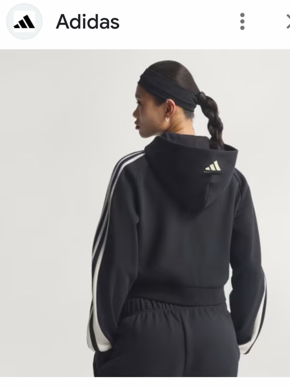 ADIDAS CROP HOODY oversized